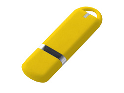 USB-флешка на 32 ГБ с покрытием soft-touch, жёлтый