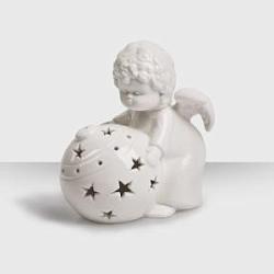 Подсвечник "Ангел с елочным шаром" Подсвечник "Ангел с елочным шаром"