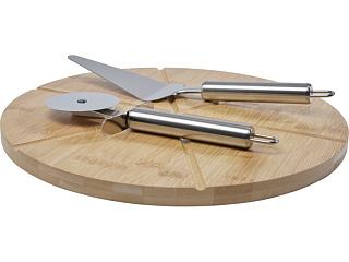 Бамбуковая лопатка для пиццы Mangiary с инструментами, natural