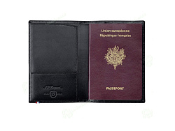 Обложка для паспорта Contraste. S.T. Dupont, черный
