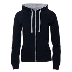 Толстовка женская STAN с капюшоном на молнии футер без начёса, 260, 61W