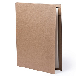 Папка BLOGUER A4 с бумажным блоком и ручкой, рециклированый картон