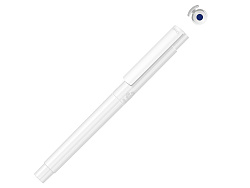 Капиллярная ручка в корпусе из переработанного материала rPET RECYCLED PET PEN PRO FL, белый с синими чернилами