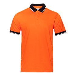 Рубашка поло мужская STAN с контрастными деталями хлопок/полиэстер 185, 04С