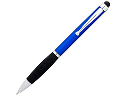 Ручка-стилус шариковая Ziggy синие чернила, синий/черный