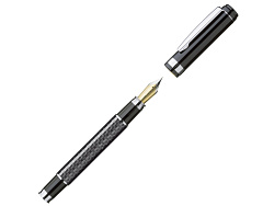 Ручка металлическая перьевая CARBON F, черный Ручка металлическая перьевая CARBON F, черный