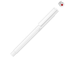Капиллярная ручка в корпусе из переработанного материала rPET RECYCLED PET PEN PRO FL, белый с красными чернилами