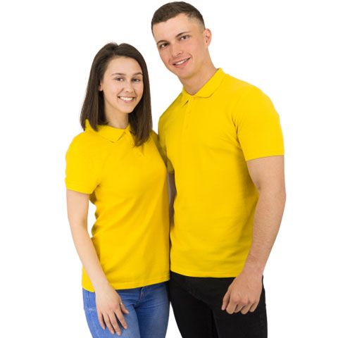 Рубашка поло Rock, мужская (желтая, S)