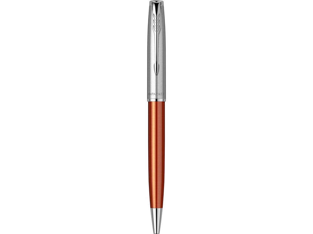 Шариковая ручка Parker Sonnet Essentials Orange SB Steel CT, цвет чернил black, перо: M, в подарочной упаковке.