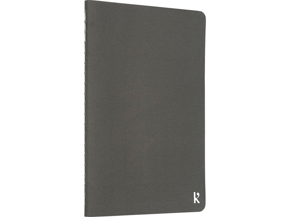 Карманная записная книжка-блокнот с мягкой обложкой Karst® формата A6, листы без линования, slate grey